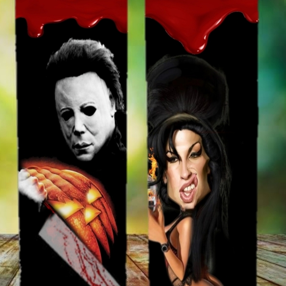 Halloween spooky Michael Myers tumbler